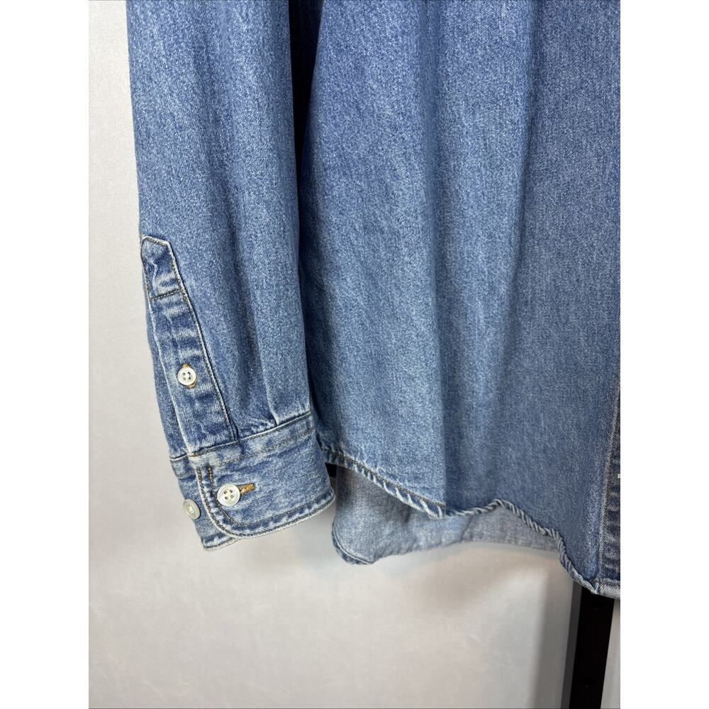 Disney Store Winnie the Pooh Denim Shirt Women's Large Embroidered 90s Vintage - Picture 5 of 7